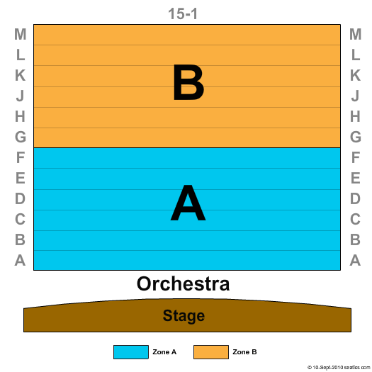 St. Luke's Theatre Seating Chart